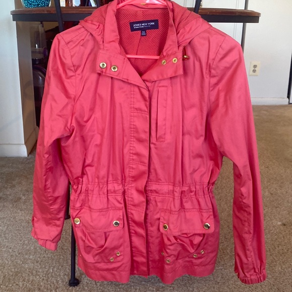 Jones New York Jackets & Coats Pink Waterproof Jacket Poshmark